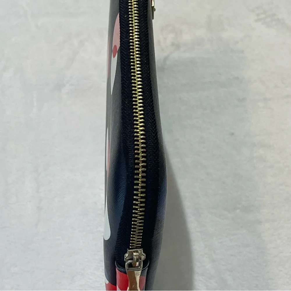 KATE SPADE LAPTOP BAG. BLUE   RED, WHITE POLKA-DOT